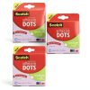 Scotch Adhesive Dots Clear 300-Count 3-Pack Permanent Photo-Safe-0