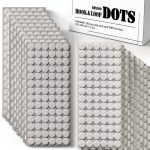 1560 Pcs Hook and Loop Dots Adhesive Nylon 0.59 Inch White by Adhoklop-0