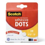Scotch Adhesive Dots 3M Permanent Clear 75 Count for Card Making-0