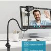 InnoGear Webcam Stand with Phone Mount, Desk Camera Arm Stands Gooseneck for Logitech Webcam BRIO 4K C960 C920 C920S C922 C922x C925e C930 C930e C615 NexiGo N60, Right Light, Gopro with 1/4" Thread-3