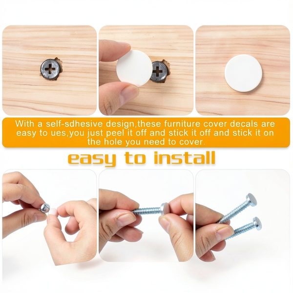 Self-Adhesive Screw Hole Stickers Alrhso 580 pcs + 100 Caps Set-2