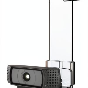 PlexiCam Pro V2 | Center Screen/Middle Screen Webcam Mount | Position Any Webcam (Not Included) Anywhere/Any Screen (Laptops-32) | Tripod gooseneck teleprompter Alternative for Eye Contact Audience-0