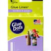 Glue Dots Double Sided Adhesive Permanent 1" Clear Roll of 200-0