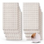 HTVRONT Self Adhesive Dots 1008pcs Nylon Hook Loop 0.39in White-0