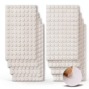 HTVRONT Self Adhesive Dots 1008pcs Nylon Hook Loop 0.39in White-0