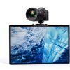 RAUBAY 【CM01】 Monitor Top Camera Mount Clamp, Hanging Webcam Stand with 1/4" Screw, Suitable for Flat-Screen Monitors, for Live Stream, Video Conferencing, YouTube, TikTok, etc.-4