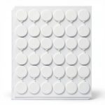 Clear Adhesive Dots 108 Pcs 20mm Removable Double‑Sided by SmoTecQ-0