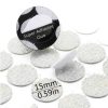 1560 Pcs Hook and Loop Dots Adhesive Nylon 0.59 Inch White by Adhoklop-1