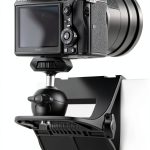 RAUBAY 【CM01】 Monitor Top Camera Mount Clamp, Hanging Webcam Stand with 1/4" Screw, Suitable for Flat-Screen Monitors, for Live Stream, Video Conferencing, YouTube, TikTok, etc.-0