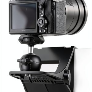 RAUBAY 【CM01】 Monitor Top Camera Mount Clamp, Hanging Webcam Stand with 1/4" Screw, Suitable for Flat-Screen Monitors, for Live Stream, Video Conferencing, YouTube, TikTok, etc.-0
