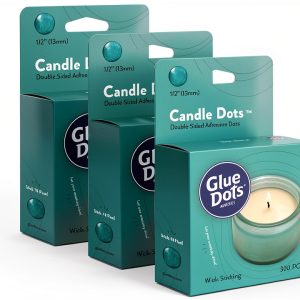 Glue Dots Double‑Sided Permanent Adhesive Dots 1/2" 3‑Pack 900 Dots-0