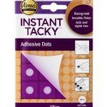 Aleene's Instant Tacky Adhesive Dots, Acid Free Glue Dots, Strong Hold, 3/8" Dots, 120 Pieces-0