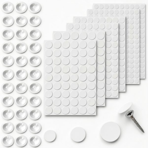 Self-Adhesive Screw Hole Stickers Alrhso 580 pcs + 100 Caps Set-0