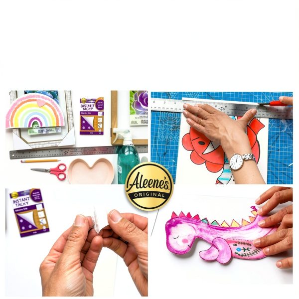 Aleene's Instant Tacky Adhesive Dots, Acid Free Glue Dots, Strong Hold, 3/8" Dots, 120 Pieces-3