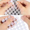 1560 Pcs Hook and Loop Dots Adhesive Nylon 0.59 Inch White by Adhoklop-2