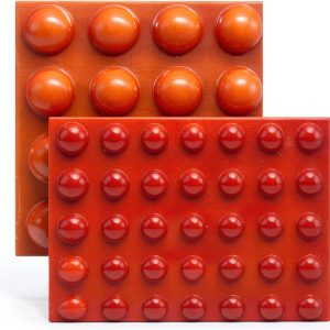 Bump Dots MaxiAids Adhesive Dots Small Medium Large Orange‑Red 80pcs-0