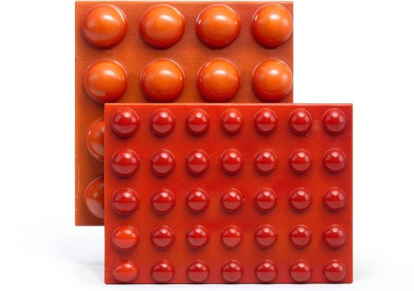 Bump Dots MaxiAids Adhesive Dots Small Medium Large Orange‑Red 80pcs-0