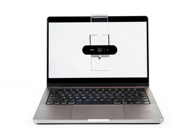 PlexiCam Pro V2 | Center Screen/Middle Screen Webcam Mount | Position Any Webcam (Not Included) Anywhere/Any Screen (Laptops-32) | Tripod gooseneck teleprompter Alternative for Eye Contact Audience-5
