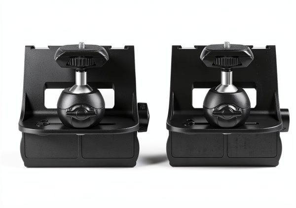 RAUBAY 【CM01】 Monitor Top Camera Mount Clamp, Hanging Webcam Stand with 1/4" Screw, Suitable for Flat-Screen Monitors, for Live Stream, Video Conferencing, YouTube, TikTok, etc.-2
