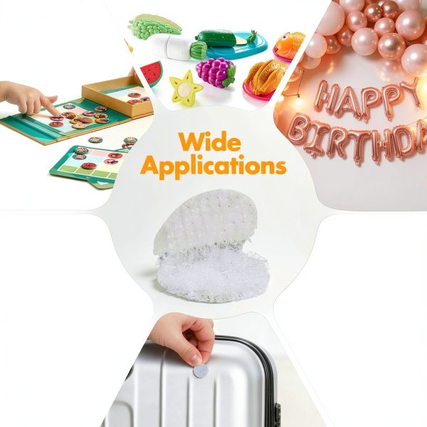 Hook and Loop Dots 1200pcs White Self Adhesive Nylon by Rindion-6