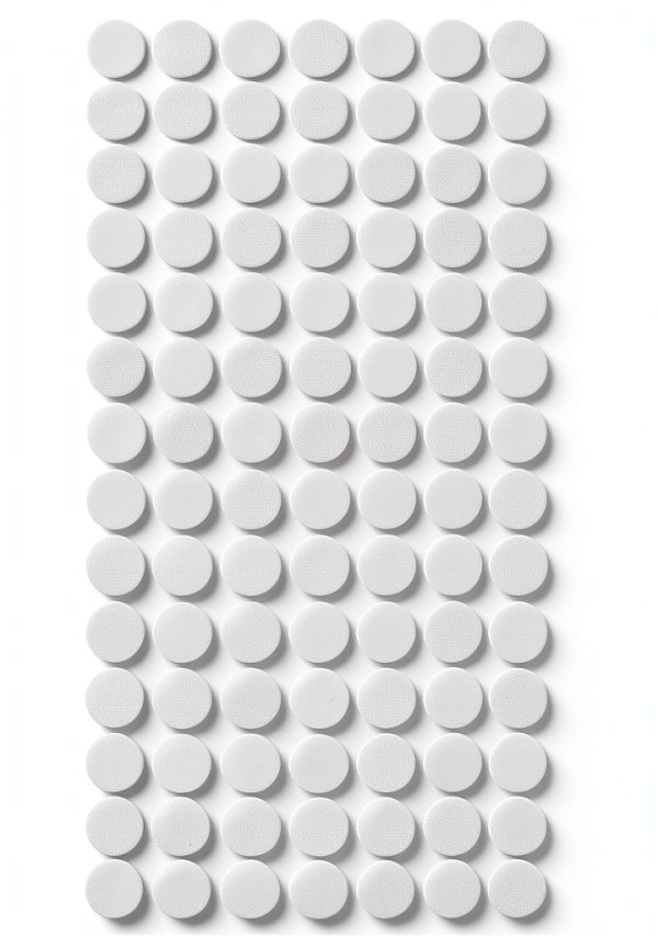 1000 Pcs (500 Pairs) 0.59inch Diameter Hook and Loop Fastener Self Adhesive Round Circle Sticky Sticker Dots for Arts and Crafts School Classroom Home and Office Use, White-3