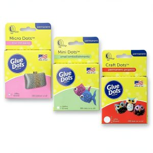 Glue Dots permanent mini and micro adhesive dots Pack of 825 clear 3-0