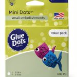 Glue Dots, Mini Dots Value Pack, Double-Sided, 3/16", 600 Dots, DIY Craft Glue Tape, Sticky Adhesive Glue Points, Liquid Hot Glue Alternative, Clear-0