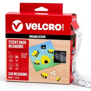 Velcro Sticky Back Hexagons 150pk 3/4 in Nature‑Inspired Adhesive Dots-0