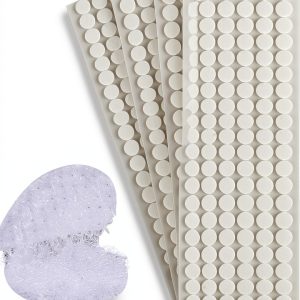 Hook and Loop Dots 1200pcs White Self Adhesive Nylon by Rindion-0