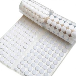 Self Adhesive Dots, Strong Adhesive 1000pcs(500 Pairs) 0.59" Diameter Sticky Back Nylon Dots, Hook & Loop Dots with Waterproof Sticky Glue Tapes, Very Suitable for Classroom, Office, Home-0