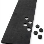 Square Deal Black Adhesive Foam Dots for CD/DVD - 100 Pack Hubcaps-0