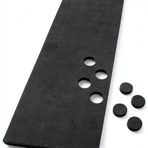 Square Deal Black Adhesive Foam Dots for CD/DVD - 100 Pack Hubcaps-0