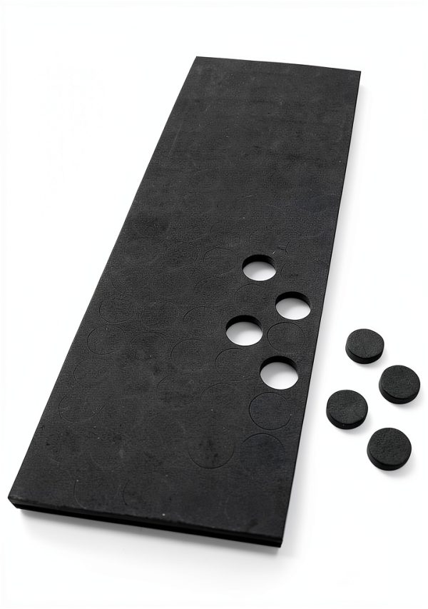 Square Deal Black Adhesive Foam Dots for CD/DVD - 100 Pack Hubcaps-0