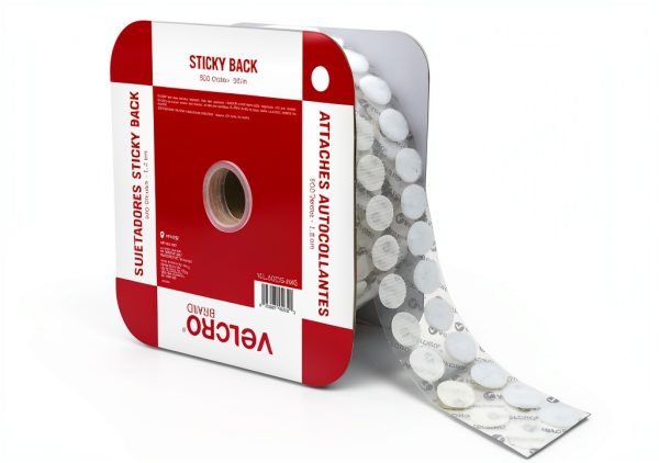 Velcro Brand Sticky Back Dots Hook White Small-0