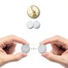 Self Adhesive Dots, Strong Adhesive 1000pcs(500 Pairs) 0.59" Diameter Sticky Back Nylon Dots, Hook & Loop Dots with Waterproof Sticky Glue Tapes, Very Suitable for Classroom, Office, Home-1