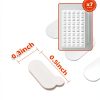 350Pcs Double Sided Adhesive Dots Removable, Clear Ballon Sticky Adhesive Tape Dots, No Trace Sticky Tack Putty for Poster, Hanging Pictures, Crafts, Christmas Decor, Museum, 0.3'' x 0.5''-6
